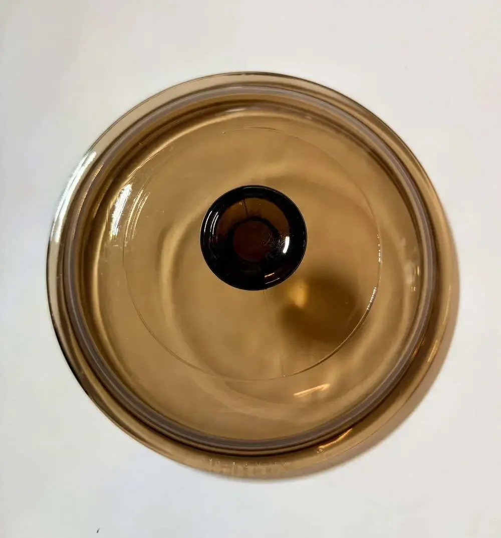 Vintage Corning Ware Visions Amber Glass Replacement Lid Model V-1-C